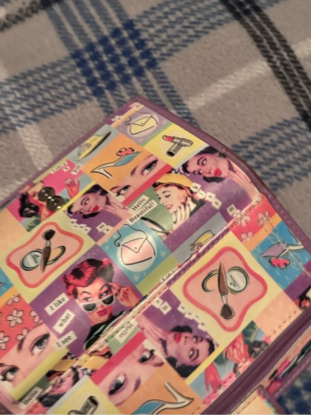 Purple Pop-Art Women's Wallet - Colorful Print